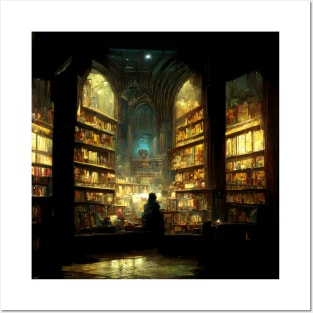 Script Shelter - Fantasy Library Posters and Art